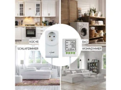 Revolt Stromzähler:2er-Set Energiekosten-Messer & Stromverbrauchs-Zähler, 2 Tarife -Shop Für Smart-Home-Produkte zx7234 6 1