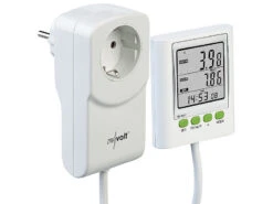 Revolt Stromzähler:2er-Set Energiekosten-Messer & Stromverbrauchs-Zähler, 2 Tarife -Shop Für Smart-Home-Produkte zx7234 9 1