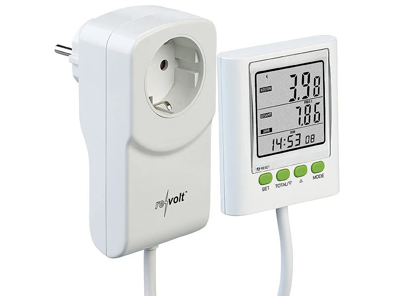 Revolt Energiemesser:Digitaler Energiekosten-Messer & Strom-Zähler, 2 Tarife, CO2-Anzeige 1 Revolt Energiemesser:Digitaler Energiekosten-Messer & Strom-Zähler, 2 Tarife, CO2-Anzeige