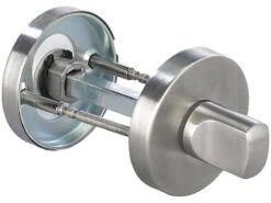 AGT Türbeschläge WC:Edelstahl-Rosetten-Set Für Bad & WC, Drehknopf, Rund, 2er-Set -Shop Für Smart-Home-Produkte zx7325 1 1