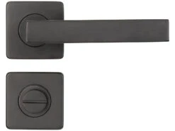 AGT Toiletten-Türklinken:2er-Set Edelstahl-Türbeschlag Bad & WC, 2 Klinken & Rosetten, Schwarz 15 AGT Toiletten-Türklinken:2er-Set Edelstahl-Türbeschlag Bad & WC, 2 Klinken & Rosetten, Schwarz -Shop Für Smart-Home-Produkte zx8084 3