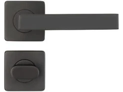 AGT Toiletten-Türklinken:2er-Set Edelstahl-Türbeschlag Bad & WC, 2 Klinken & Rosetten, Schwarz 14 AGT Toiletten-Türklinken:2er-Set Edelstahl-Türbeschlag Bad & WC, 2 Klinken & Rosetten, Schwarz -Shop Für Smart-Home-Produkte zx8084 4