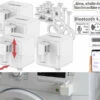Luminea Home Control Bluetooth Schalter:4er-Set Smarte Schalter-Aufsätze Für Kippschalter & Taster, Mit App